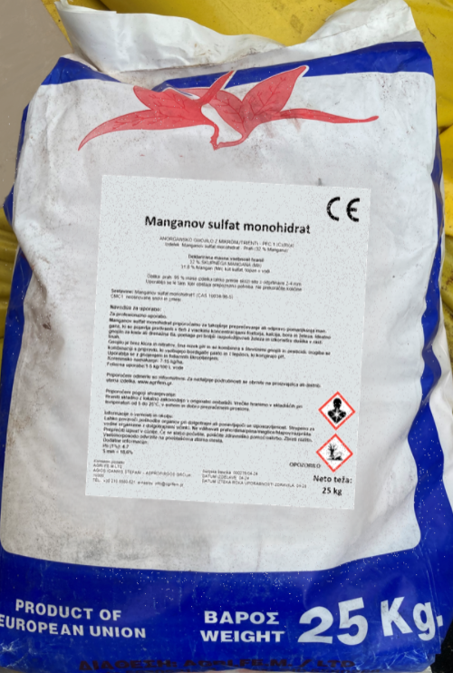 Mangan sulfat, 25 kg