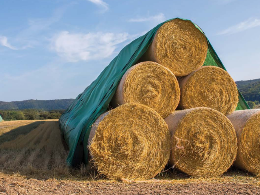 Ponjava za bale sena in slame 9,8 m x 12,5 m - zelena